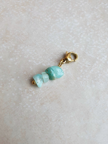 Charm grappe - pierre naturelle Amazonite