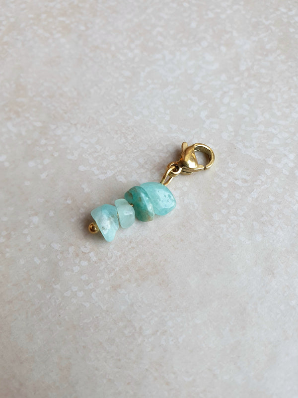Charm grappe - pierre naturelle Amazonite