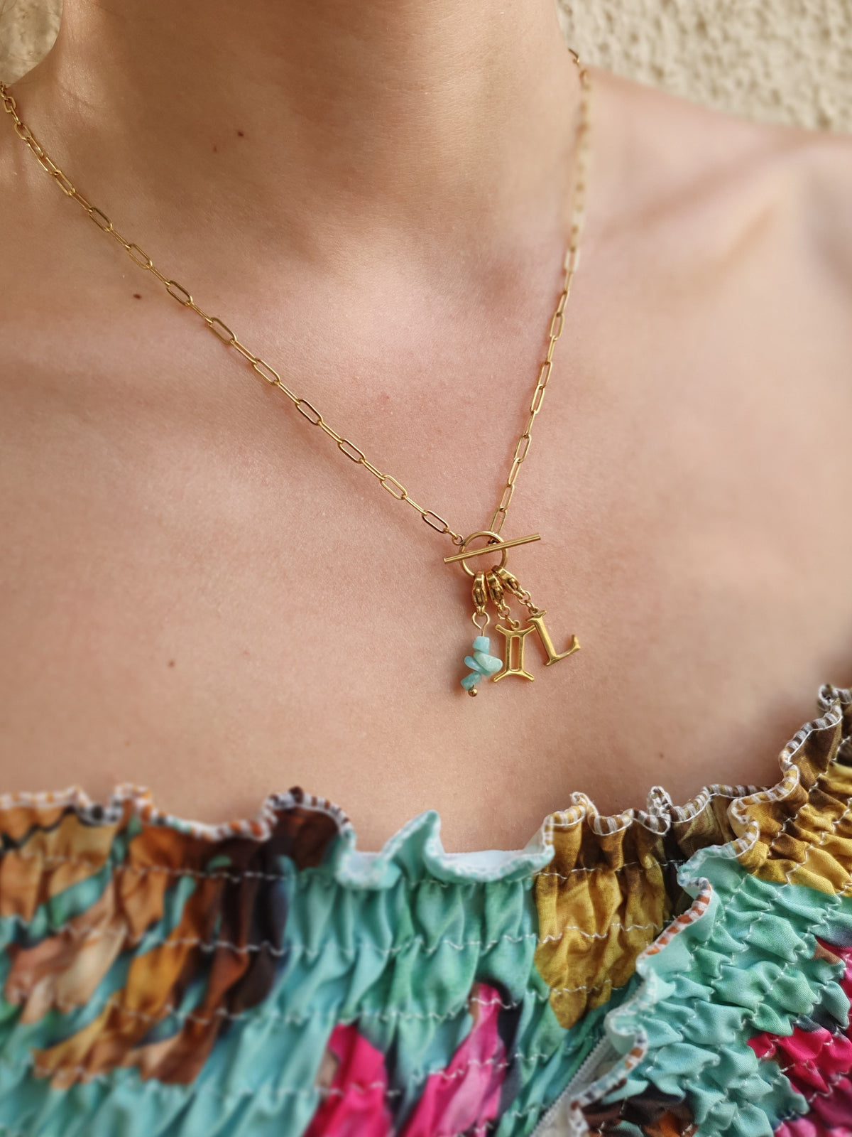 Charm grappe - pierre naturelle Amazonite