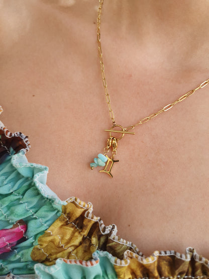 Charm grappe - pierre naturelle Amazonite