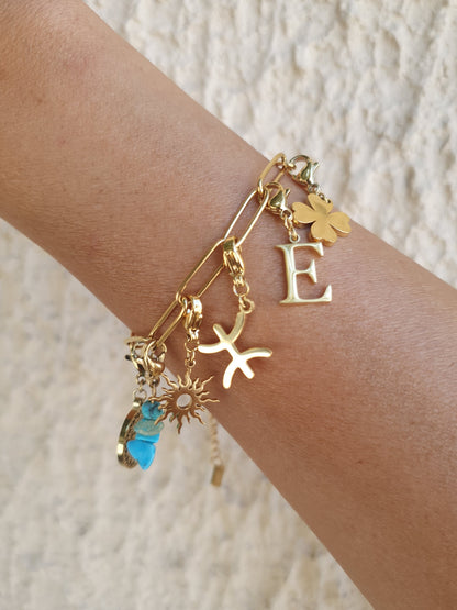 Bracelet maillons ovales - doré