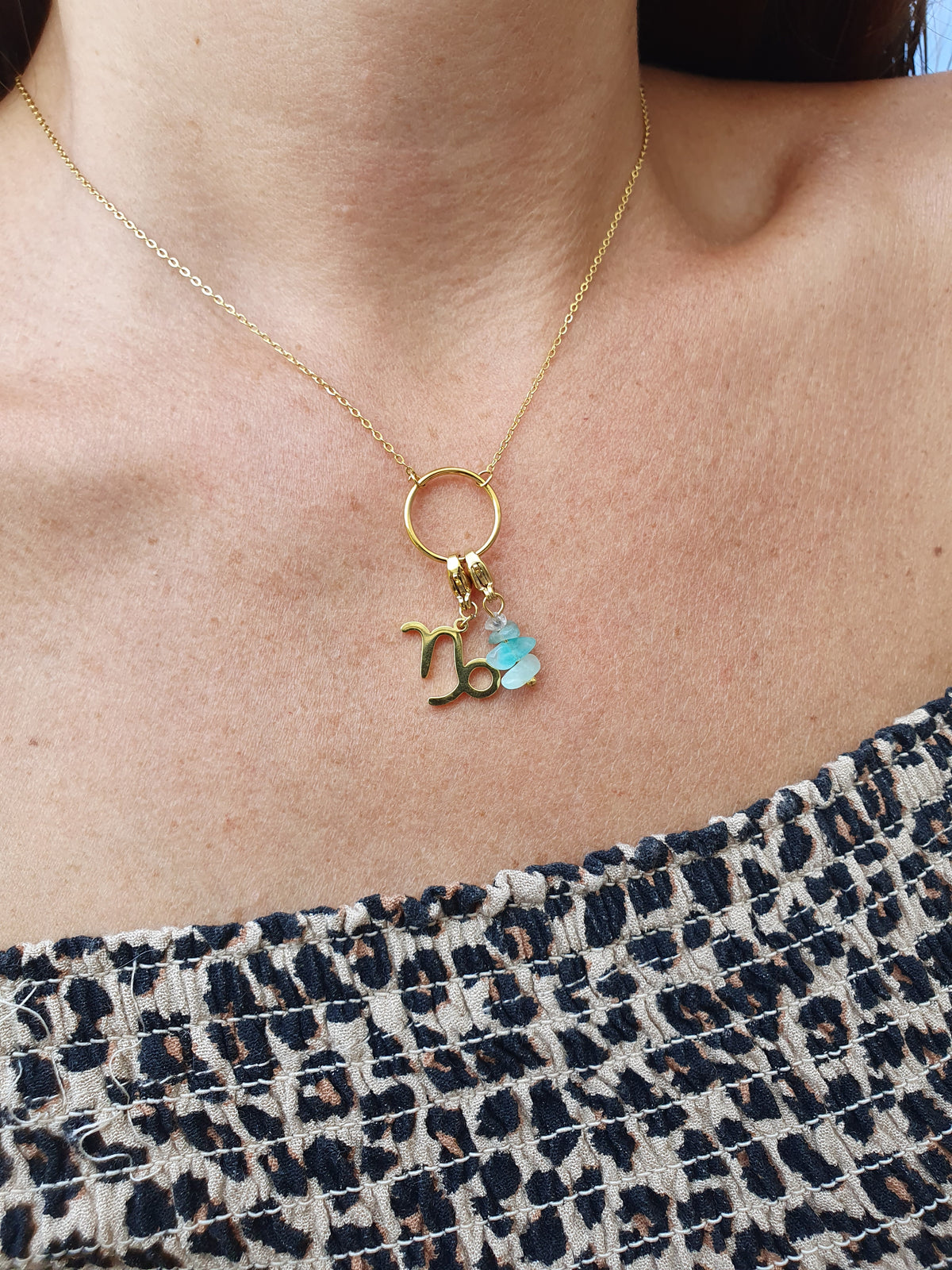 Charm grappe - pierre naturelle Amazonite