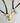 Collier pampille et cuir personnalisable - doré