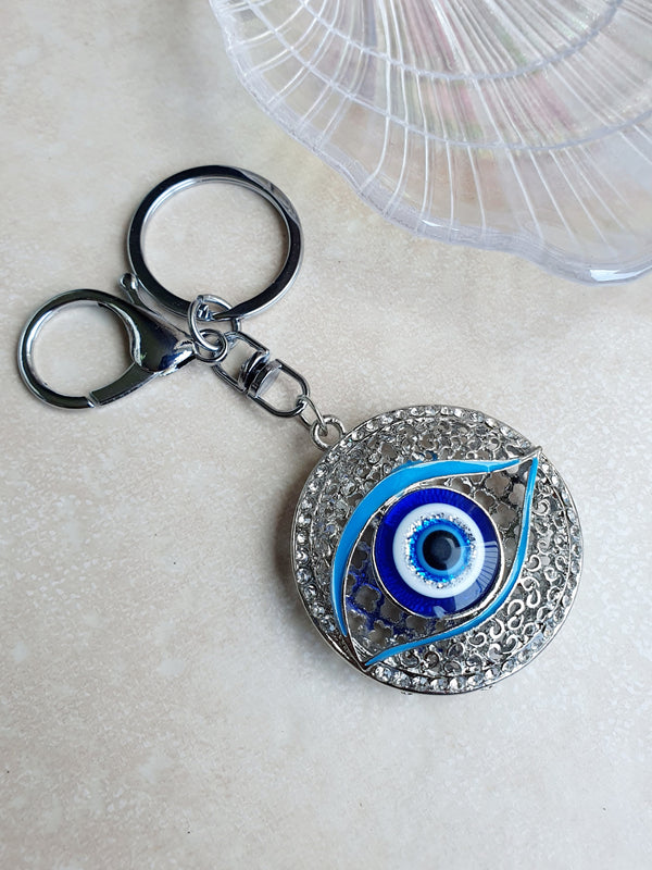Porte-clés oeil - argenté