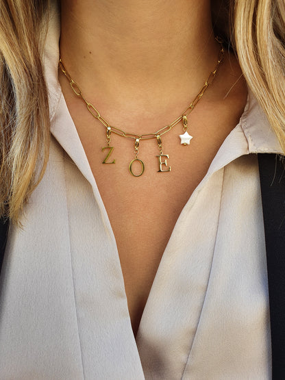 Collier prénom personnalisé - Doré | Maillons au choix