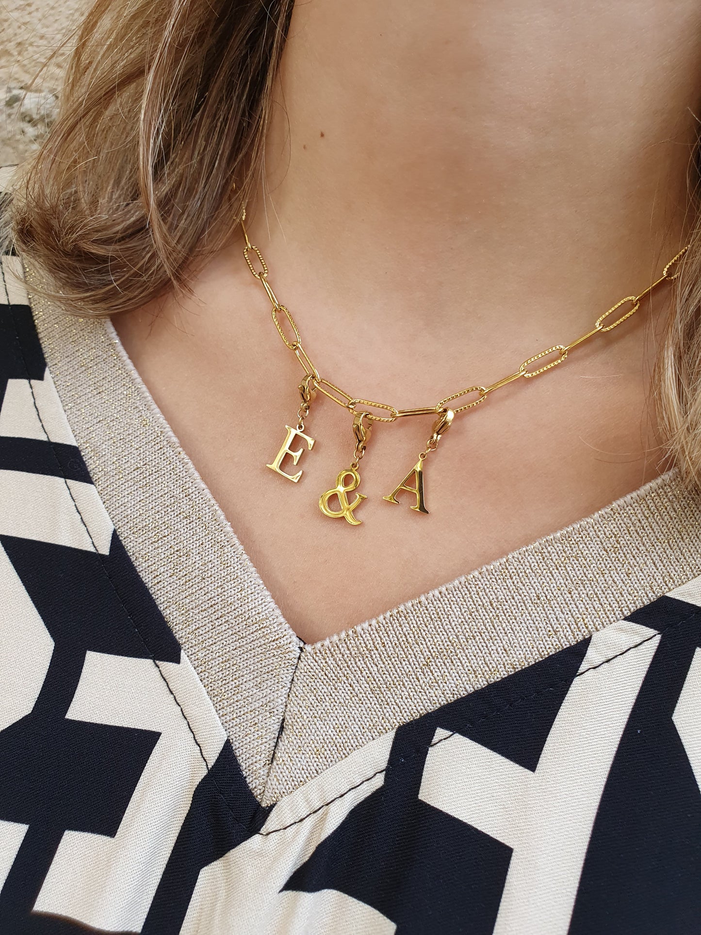 Collier "Toi & Moi" - Coloris au choix