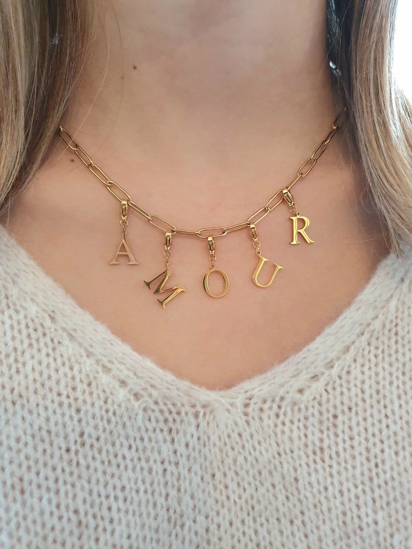 Collier AMOUR - Coloris au choix