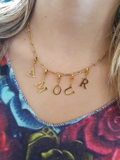 Collier AMOUR - Coloris au choix