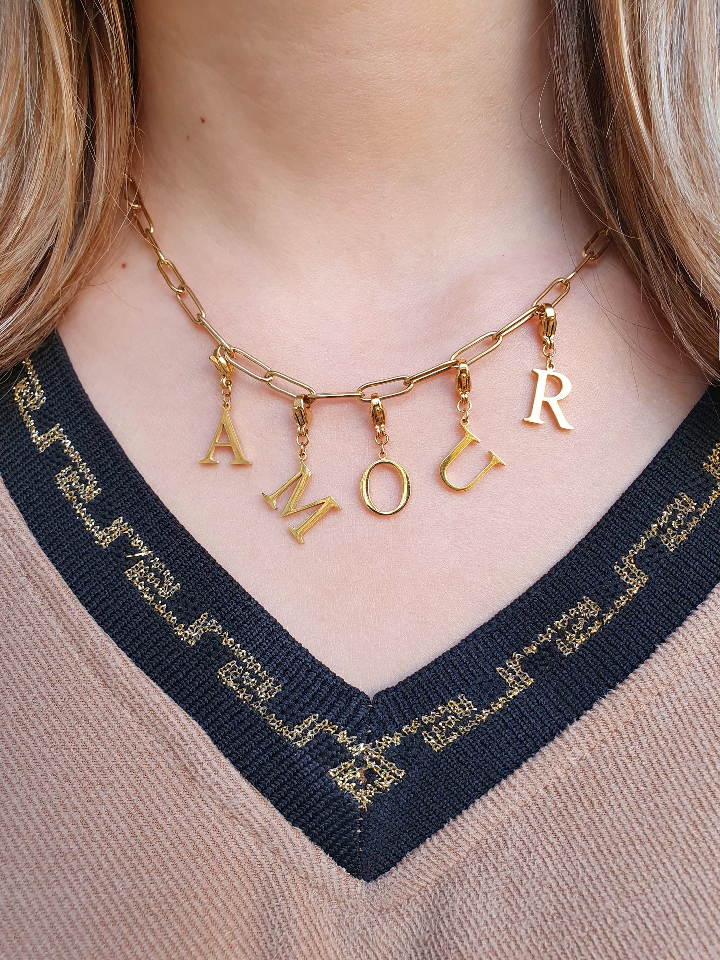 Collier AMOUR - Coloris au choix