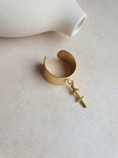 Bague signe astrologique  - doré