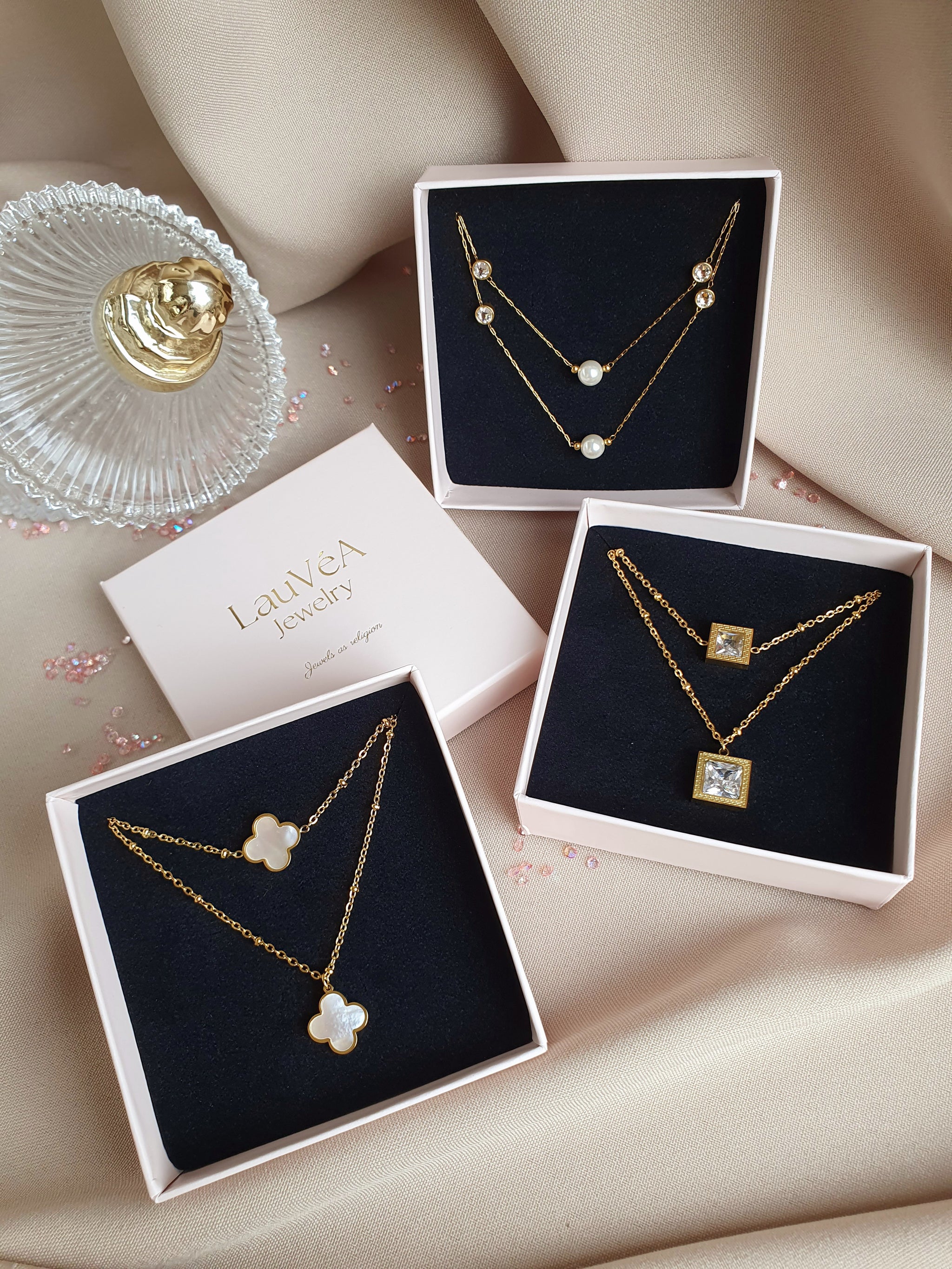 Écrin rose poudré LauVéA Jewelry