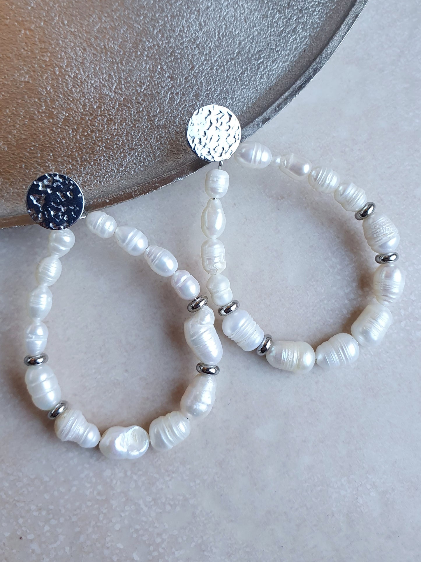 Boucles d'oreilles en perles d'eau douce