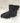 Boots fourrées strass/tweed noires & bleues