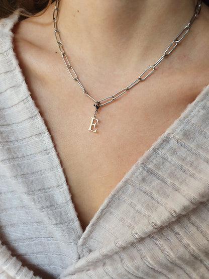 Charms lettres initiales - argenté