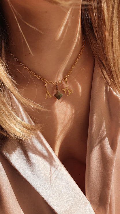 Chaîne petits maillons striés (à personnaliser) - doré