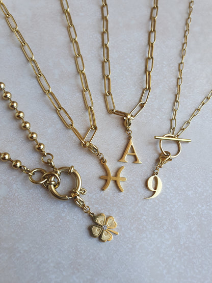 Charm chiffre - doré