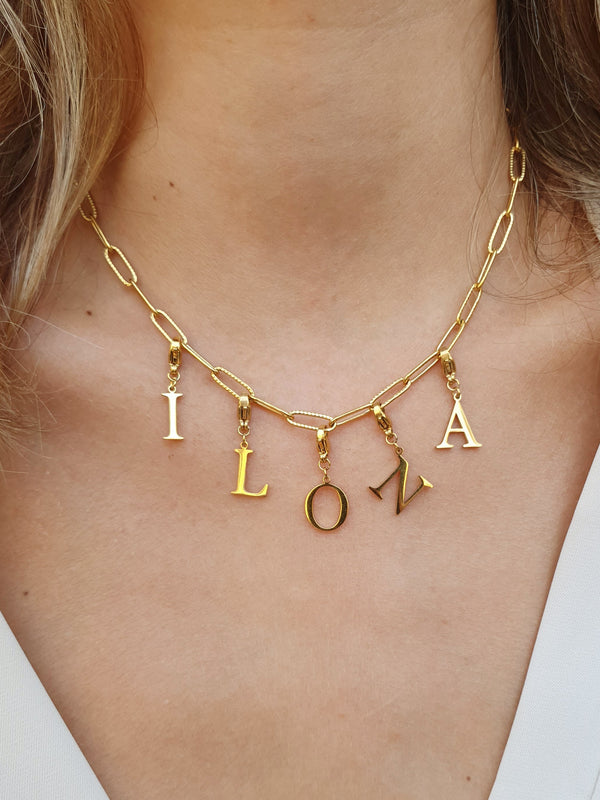 Collier prénom personnalisé - Doré | Maillons au choix