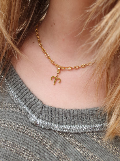 Chaîne petits maillons striés (à personnaliser) - doré