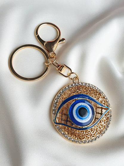 Porte-clés oeil - doré