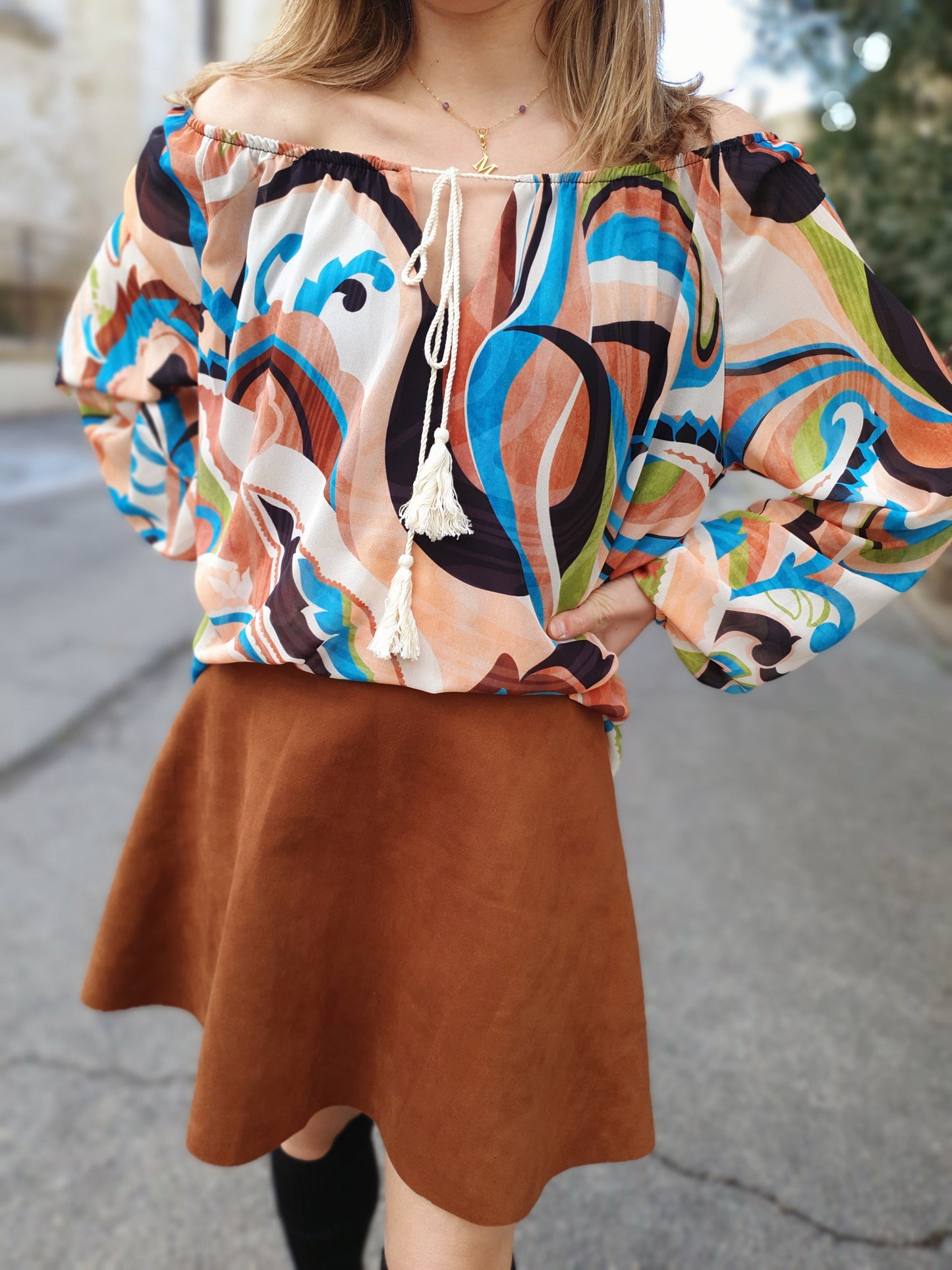 Blouse à imprimés
