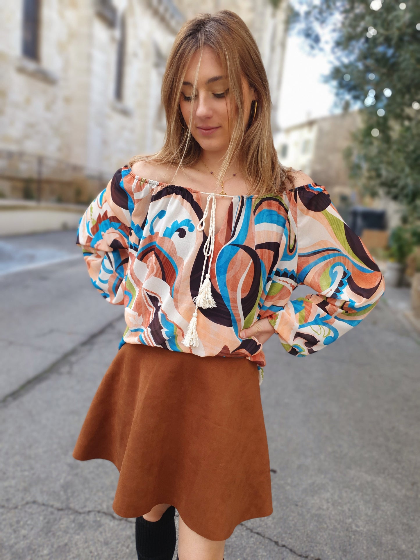 Blouse à imprimés