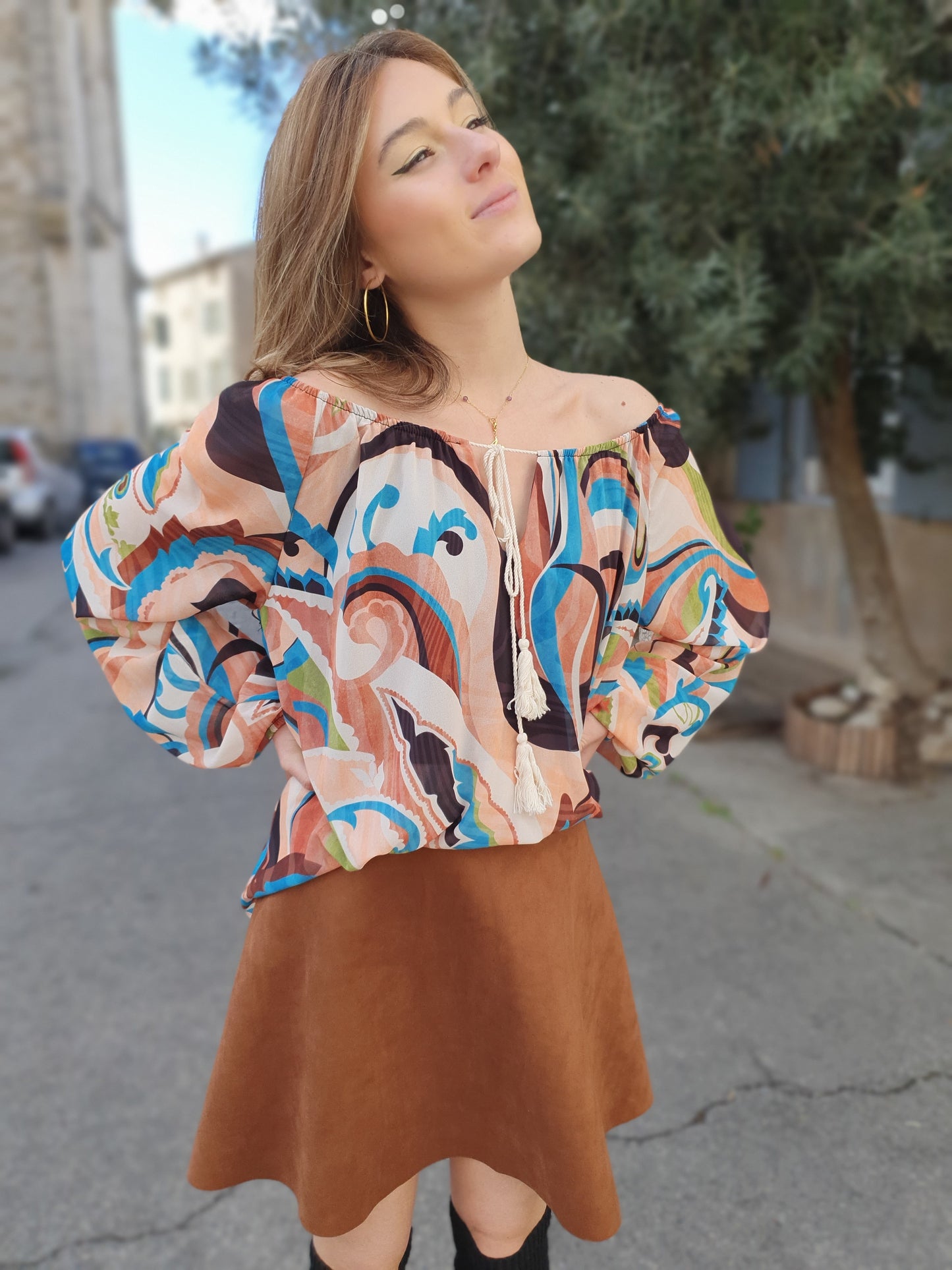 Blouse à imprimés