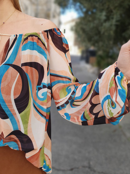 Blouse à imprimés