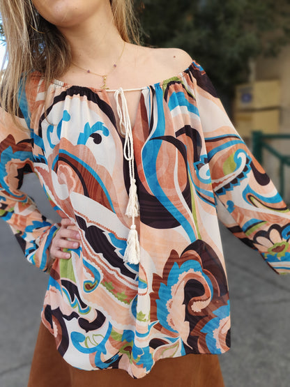 Blouse à imprimés