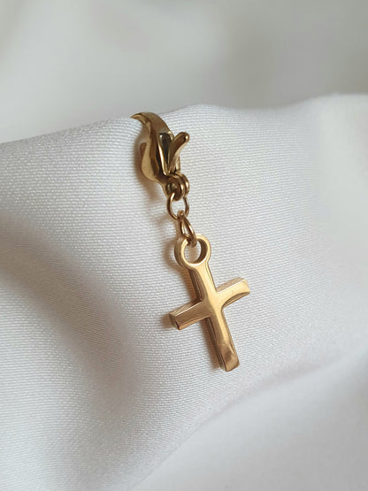 Charm croix - doré