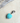 Charm coeur turquoise - argenté