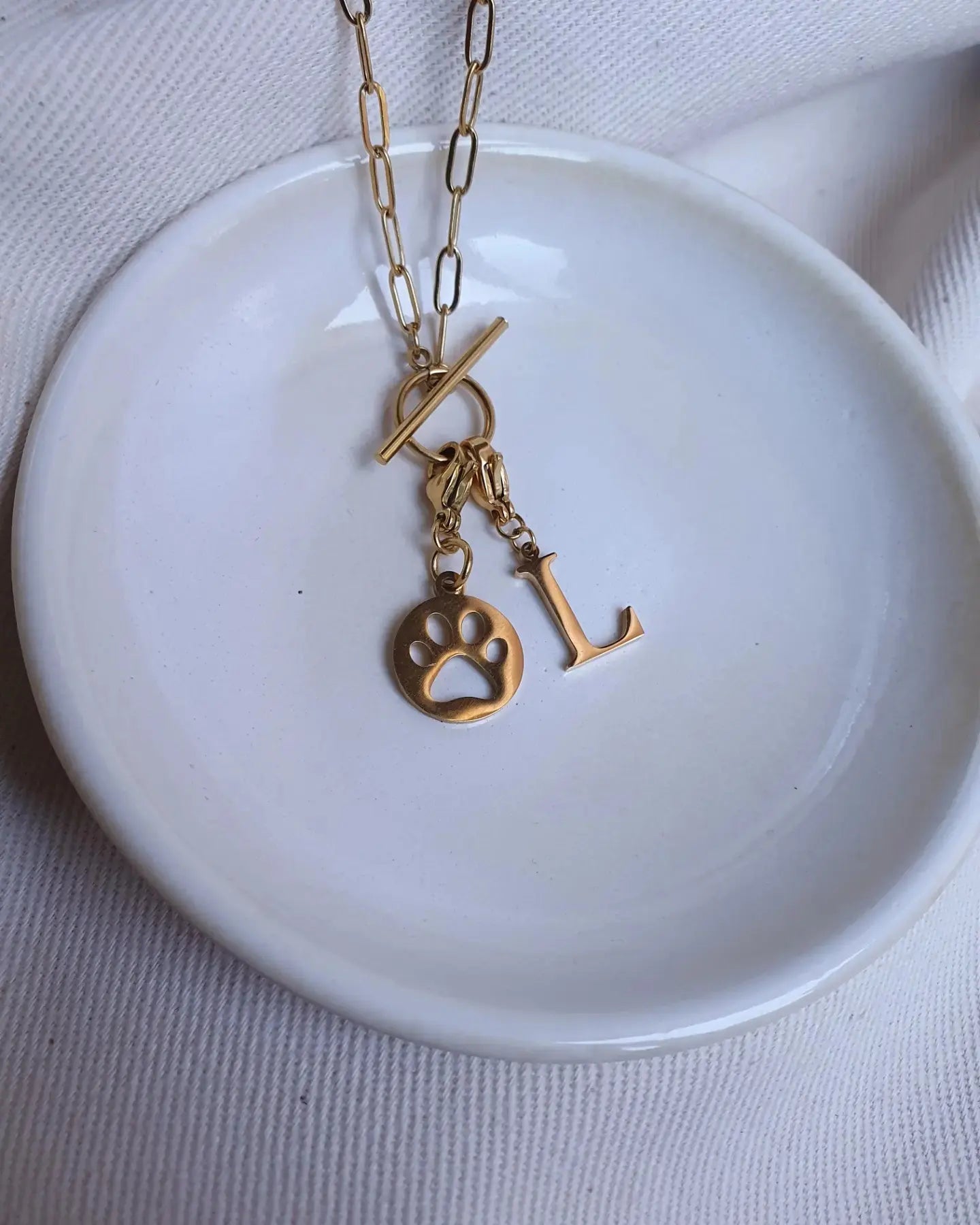 Charm Patte de chien - doré